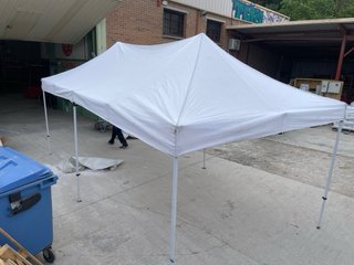 Carpa plegable blanca de 6x3