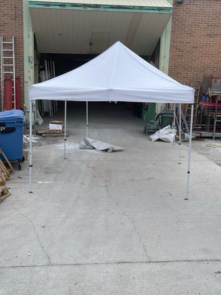 Carpa plegable blanca de 6x3