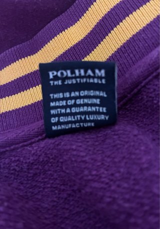 Cazadora Polham Unisex Talla M Morado/Blanco