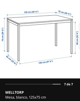 Mesa Melltorp + 4 Sillas Leka