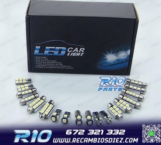 KIT 13 BOMBILLAS LED INTERIOR PARA SEAT LEON MK2 1 P 1P1 05-