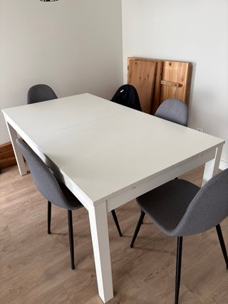 Mesa extensible IKEA Bjursta blanca