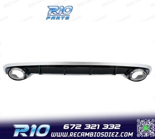 DIFUSOR AUDI A6 4G 15-18 LOOK RS + COLAS ESCAPE