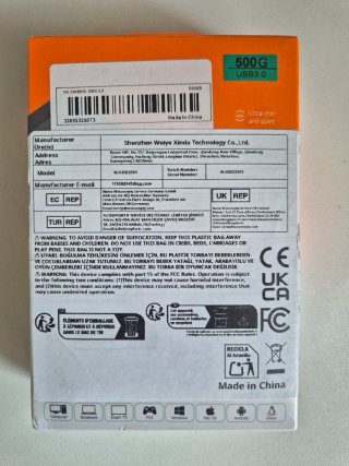 Disco Duro Externo Portátil 2.5 500G