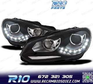 FAROS VOLKSWAGEN VW GOLF 6 FONDO NEGRO DRL