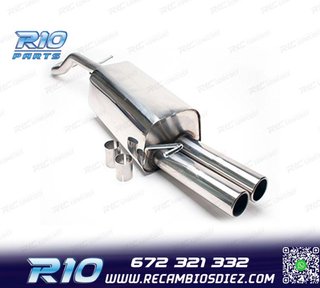 SILENCIOSO ESCAPE PARA VOLKSWAGEN VW GOLF IV 09 1996- INOX x