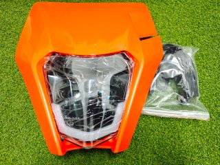 Careta KTM Faro LED Naranja Homologado