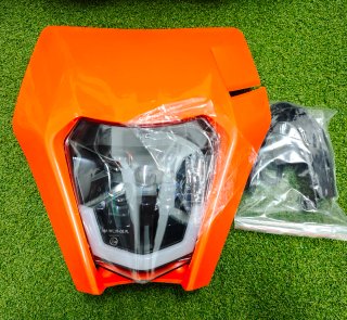 Careta KTM Faro LED Naranja Homologado
