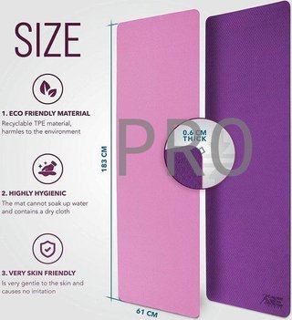 Esterilla de yoga - lila-rosa