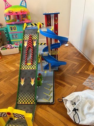 KidKraft Garaje madera, circuito coches hotwheels