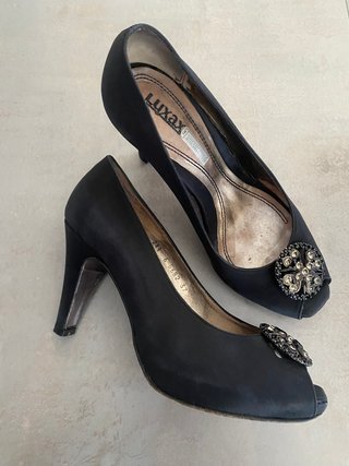 Zapatos de fiesta Luxaf negros con pedrería