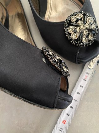 Zapatos de fiesta Luxaf negros con pedrería