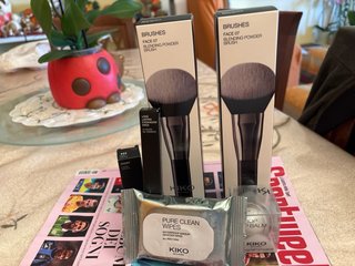 Lote 6 Kiko Milano: Brochas, Labial, Toallitas