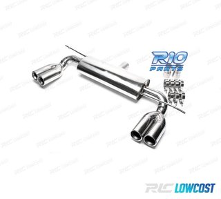 SILENCIOSO ESCAPE DOBLE SALIDA EN INOX VOLKSWAGEN VW GOLF V