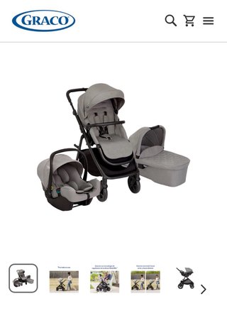 Graco Next2Me DLX Trio Silla Paseo + Capazo + Maxi