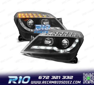 FAROS PARA OPEL ASTRA H 04-09 LUZ DIURNA + INTERMITENTE LED
