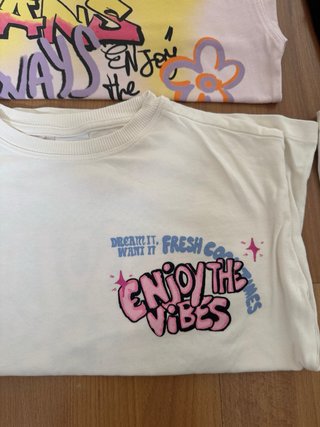 Lote 8 camisetas manga larga 8-9 años