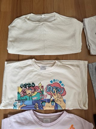 Lote 8 camisetas manga larga 8-9 años
