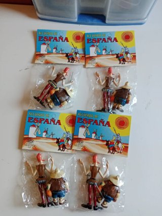 LOTE FIGURAS QUIJOTE Y SANCHO