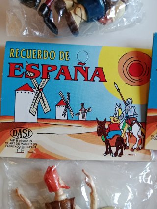 LOTE FIGURAS QUIJOTE Y SANCHO