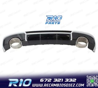 DIFUSOR AUDI A3 8V 12-16 LOOK RS + COLAS ESCAPE