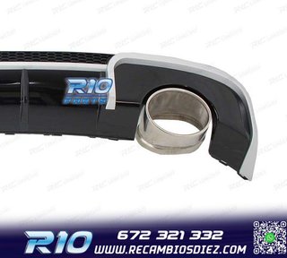 DIFUSOR AUDI A3 8V 12-16 LOOK RS + COLAS ESCAPE