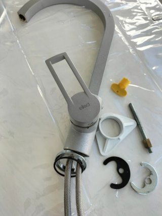 Miscelatore Elleci Granitek Grigio