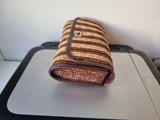 Bolso de mano y hombro tejido