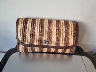 Bolso de mano y hombro tejido