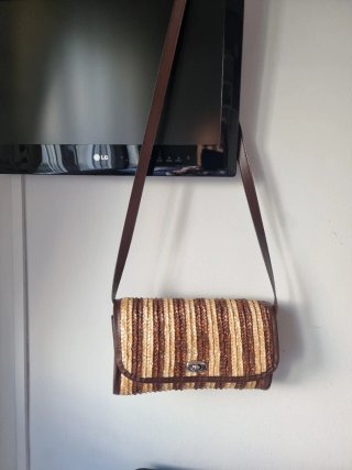 Bolso de mano y hombro tejido