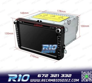 RADIO GPS ANDROID 14 PARA VOLKSWAGEN VW GOLF POLO PASSAT CAD