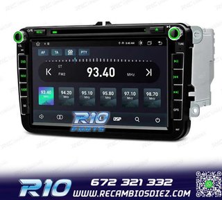 RADIO GPS ANDROID 14 PARA VOLKSWAGEN VW GOLF POLO PASSAT CAD