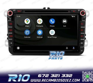 RADIO GPS ANDROID 14 PARA VOLKSWAGEN VW GOLF POLO PASSAT CAD