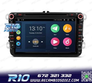 RADIO GPS ANDROID 14 PARA VOLKSWAGEN VW GOLF POLO PASSAT CAD