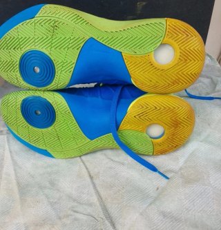 Nike Hyperdunk 8 Scarpe Basket Blu/Verde RARE