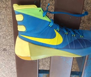 Nike Hyperdunk 8 Scarpe Basket Blu/Verde RARE