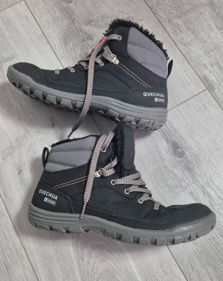 Stivali Impermeabili Quechua Nero/Grigio