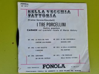 Disco 45 giri Fonola Nella Vecchia Fattoria