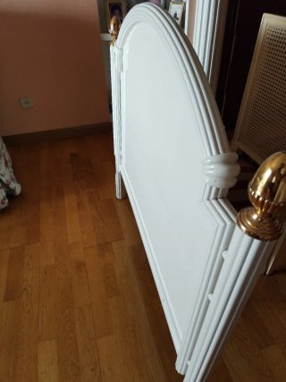 Cabecero blanco cama 90
