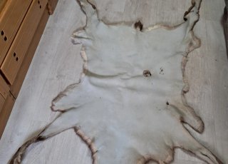 Alfombra de piel vintage