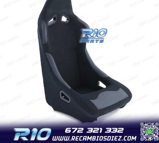 ASIENTO BAQUET UNIVERSAL ALCANTARA NEGRO LOOK POLE POSITION