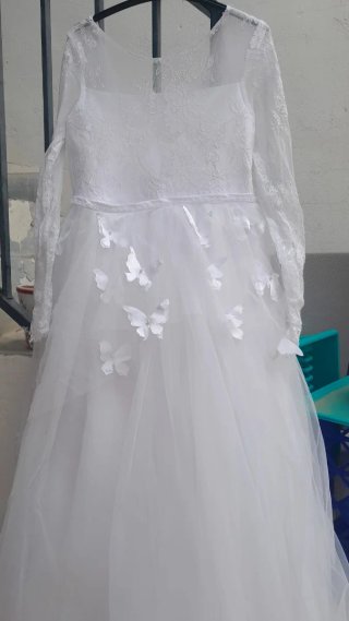 Vestido de comunión niña blanco