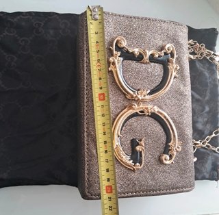 Borsa Dolce & Gabbana glitter oro e nero