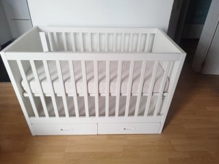 Cuna Ikea Blanca con Cajones