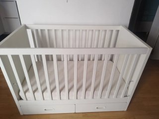 Cuna Ikea Blanca con Cajones