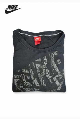 Sudadera Nike Logo Camuflaje Negra Talla XS