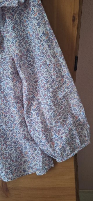 Blusa Mango Estampada Volantes Talla XXL