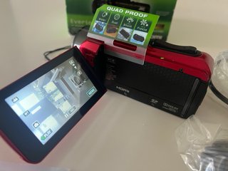 Videocámara JVC Everio R Full HD Roja Nueva