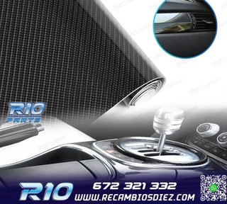 VINILO ADHESIVO CARBONO 5D NEGRO BRILLANTE