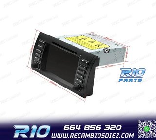 RADIO GPS ANDROID 12 QUAD CORE BMW X5 E53 99-06